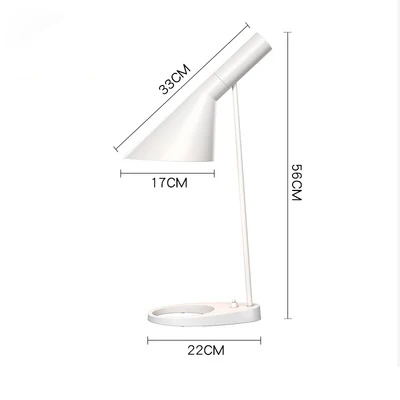 Современный напольный светильник, скандинавский напольный светильник AJ Arne Jacobsen E27, светодиодные напольные лампы для гостиной, торшер, прикроватная лампа для спальни - Цвет абажура: Table lamp White