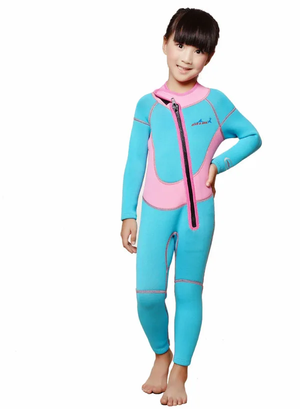 color 1 swimsuit kids neoprene wetsuit kids 2.5mm wetsuit for boy swimming wetsuit children diving suit shorty wetsuit kids surfing suit - Цвет: color 1