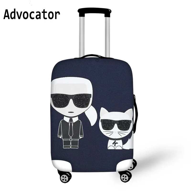 

ADVOCATOR Fashion Karl Lagerfelds Travel Luggage Protective Cover Polyester Waterproof Suitcase Cover Dust-proof Suitcase Cover