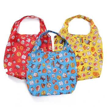 

60PCS / LOT Green Shopping Bag Cute Cartoon Animal Printed Reusable Shopping Storage Bags Foldable Small Square Bag