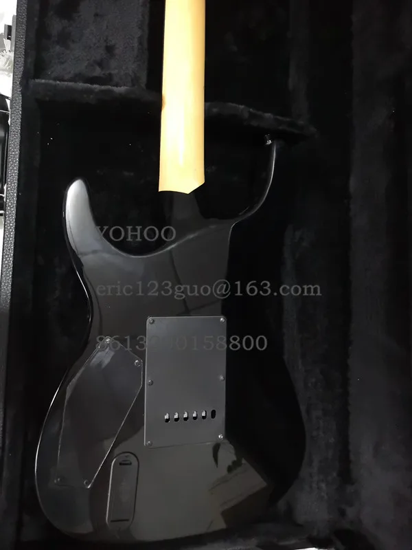 Top Quality black Color black hardware Kirk Hammett Ouija beautiful Electric Guitar, customized!PayPal available!es-2