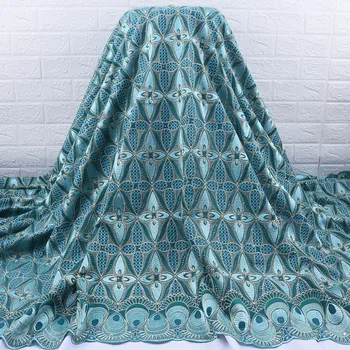 

Zhenguiru High Quality African Lace Fabric With Stones Swiss Enbroidered Voile Lace Cloth Soft Nigerian Tulle Lace Fabric A1809