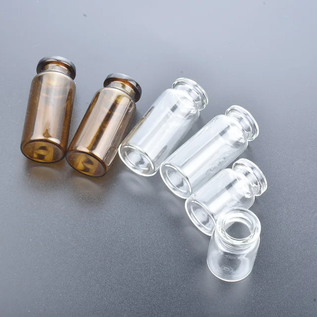 50 Fiale Vetro 10ml Con Tappo Autorigenerante - Campionature Sterili Per Laboratorio O Beauty - Foto 3