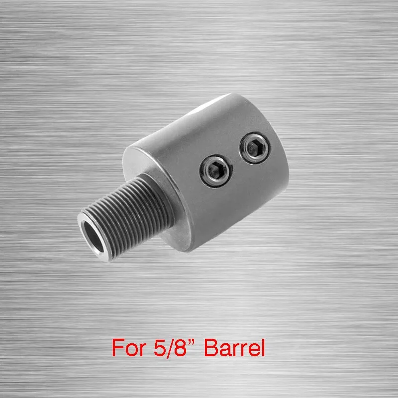 

Barrel End Threaded Adapter for 1/2" (0.625") diameter non-threaded barrels Muzzle Barrel Adapter1/2-28 1/2"x28 Compensator