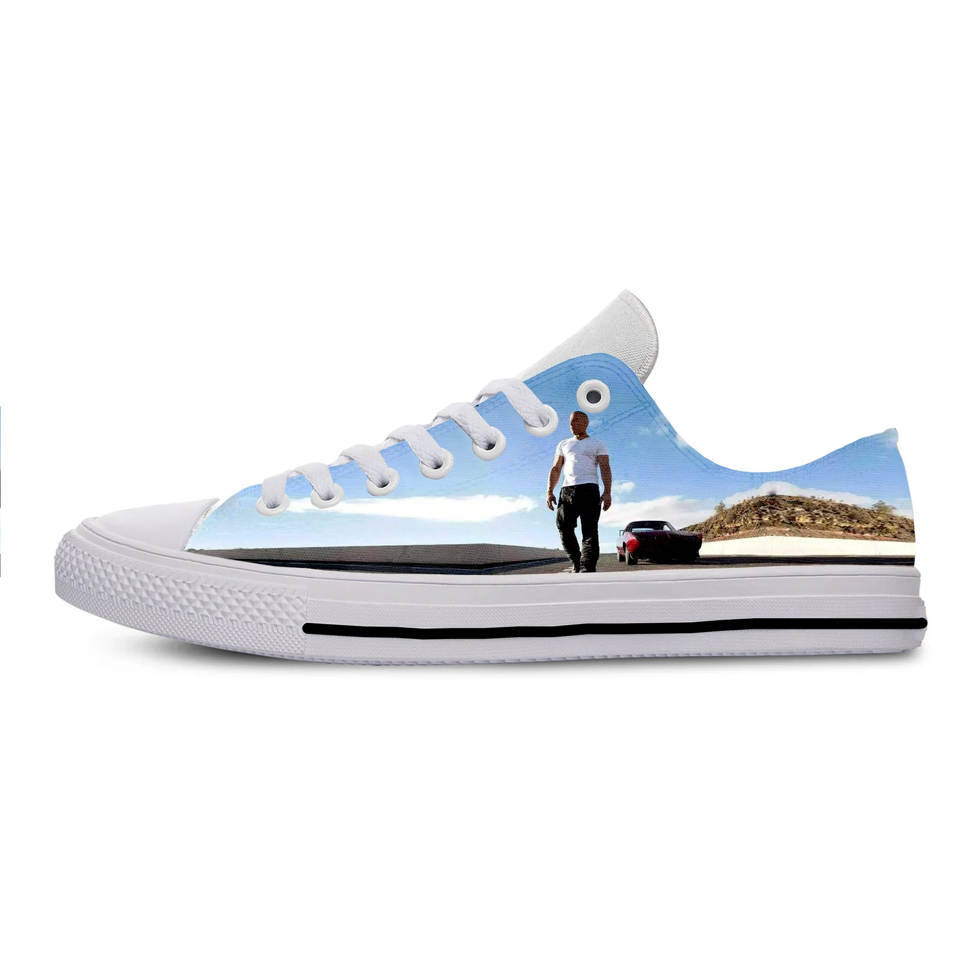 

2019 Hot Cool Fashion Pop Funny High Quality Sneakers Handiness Casual Shoes 3D Printed For Men Women VinDiesel