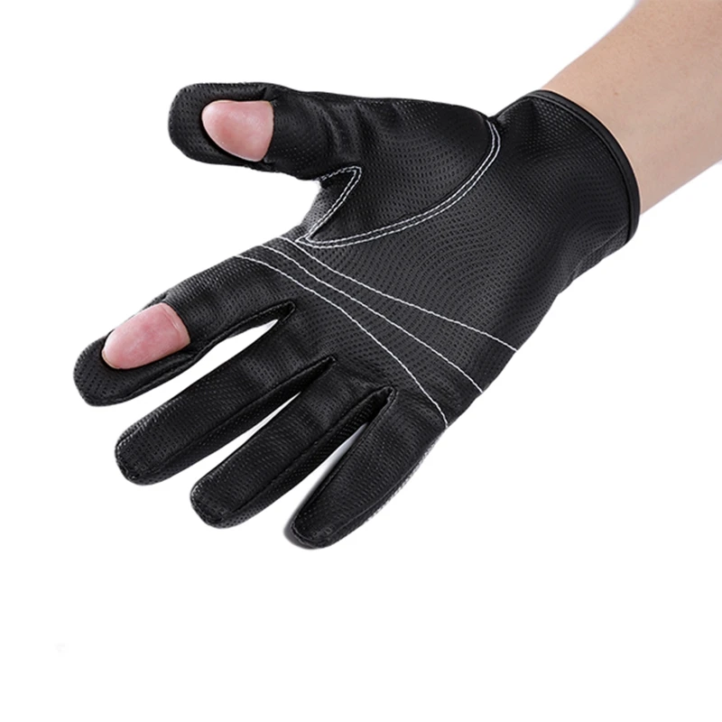 2 противоскользящие водонепроницаемые перчатки для охоты на полпальца для мужчин и женщин, перчатки для рыбалки, 2 гибких зимних перчатки для рыбалки