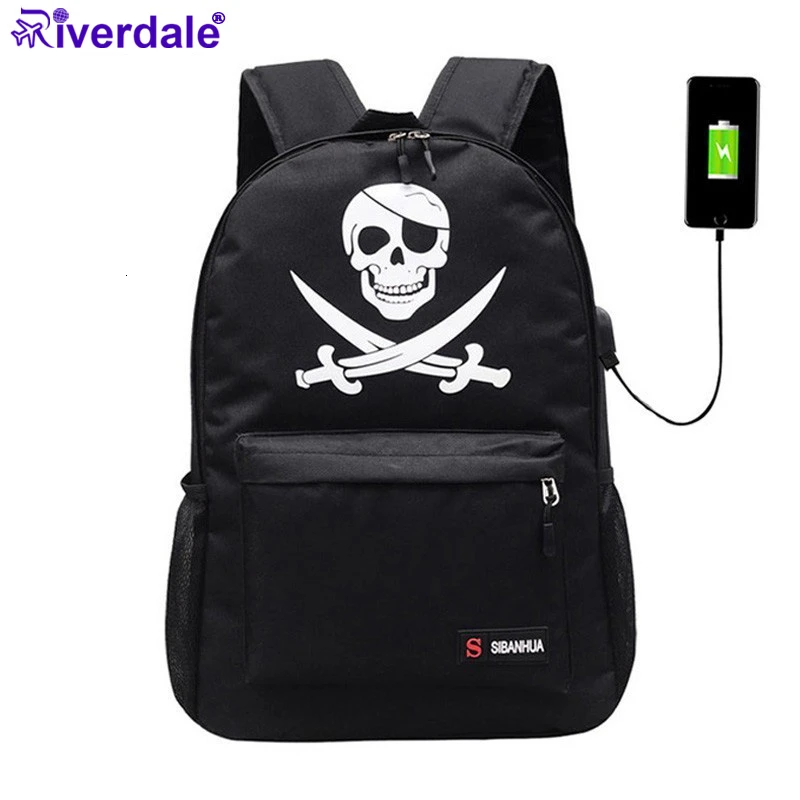 Мужской/женский рюкзак с рисунком ривердейл светящийся школьный usb зарядкой для