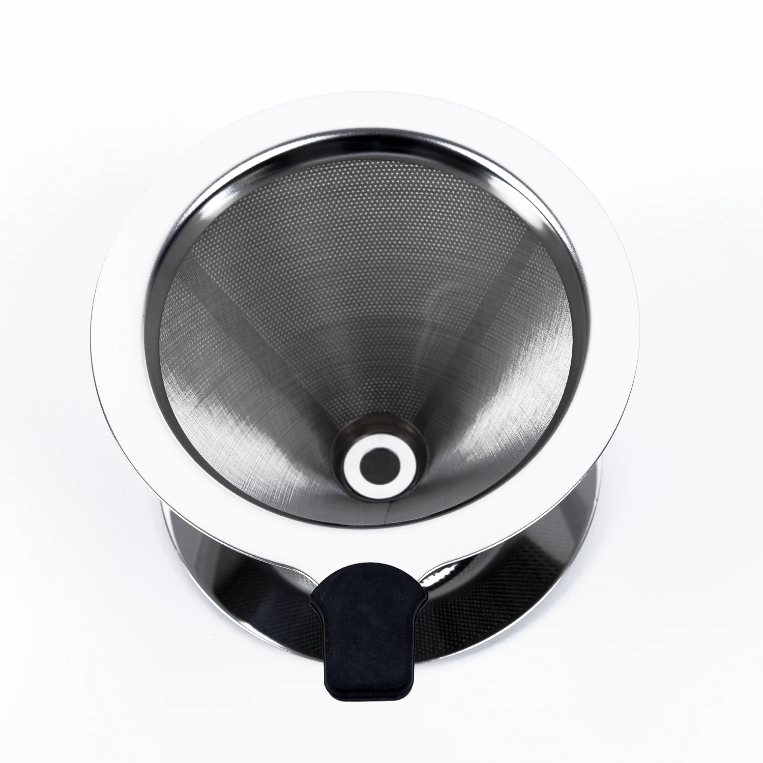 

Pour Over Coffee Filter Dripper Stainless Steel Strainer Replacement Replace Silver Funnel
