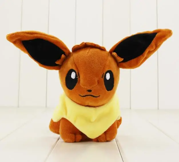 Розничная Eevee мягкая милая плюшевая кукла аниме игрушки 17 см дети мальчики девочки подарок на день рождения