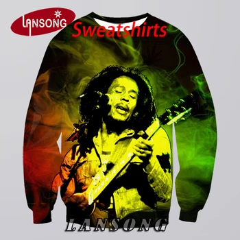 

reggae bob new hoodies men 3d print marley weed sweashirts/pants jacket men short winter hooded hip hop streetwear homme clothes