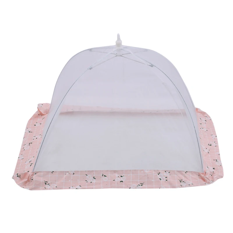 Kitchen Folded Mesh Food Cover Anti Fly Mosquito Umbrella BBQ Picnic Kitchenware Pop-Up Mesh Screen Protect Food Cover Tent