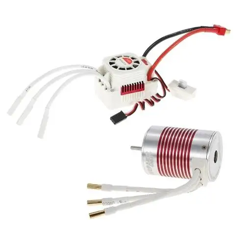 

RCtown SURPASS HOBBY Platinum Set Waterproof 3650 3900kv/4300KV/5200kv Brushless Motor with 60A ESC for 1/10 RC Car Truck