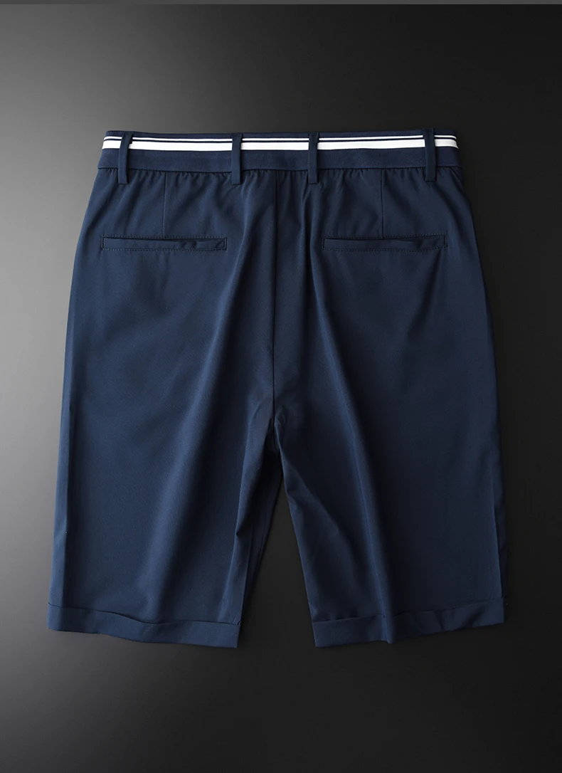 Minglu Summer Mens Shorts Luxury Yarn Dyed Waistband Short Trousers Men Hight Quality Simple Slim Fit Men Pants Shorts