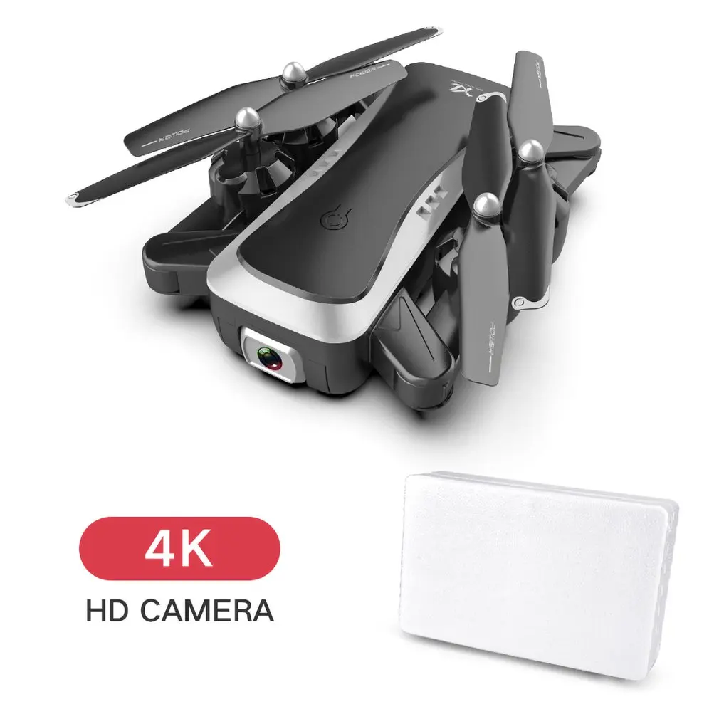 3Battery Дрон камера 4k HD WiFi Квадрокоптер оптический поток парение высота держать двойная камера RC вертолет полёт 20 минут Дрон с камерой - Цвет: 3Battery