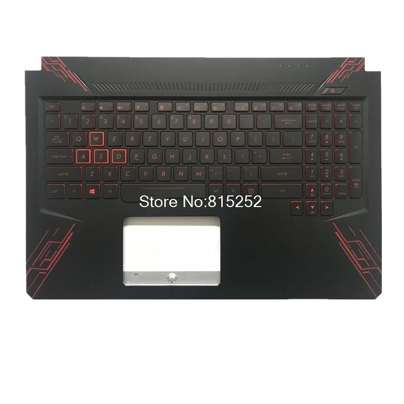 Подставка для ноутбука и клавиатура для ASUS FX86SD FX86SY FX86SE FX86SM FX86F FX86FM FX86FD FX86FE FX86FY C корпусом красная/RGB клавиатура с подсветкой