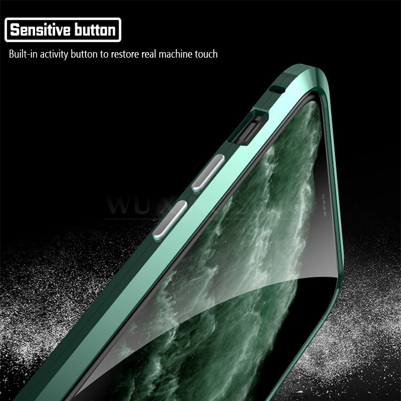 Роскошный Магнитный адсорбционный чехол для телефона iPhone 11 Pro Max, чехол, магнитный чехол для iPhone 11 Pro Max, противоударный чехол