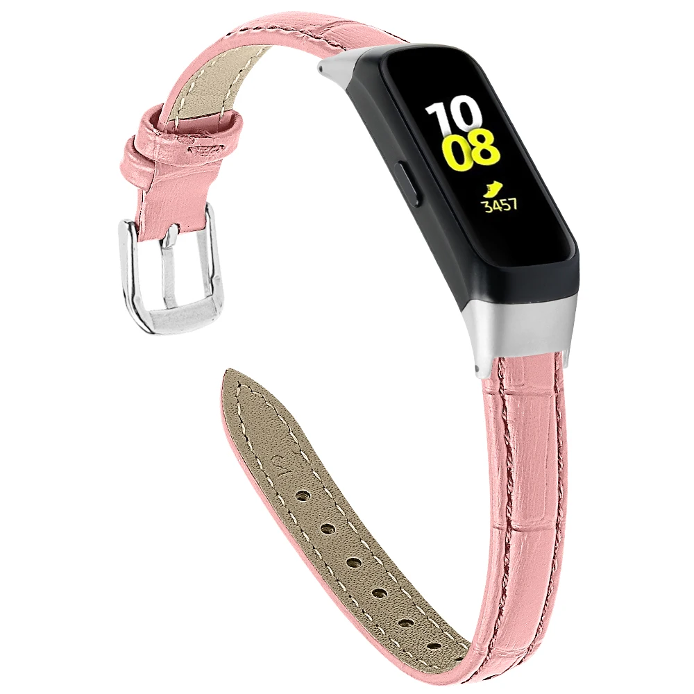 pink 2 OULUCCI кожаный ремешок для часов с принтом для samsung galaxy SM R370 ремешок для часов браслет для samsung galaxy ремешок для часов - Цвет: pink 2
