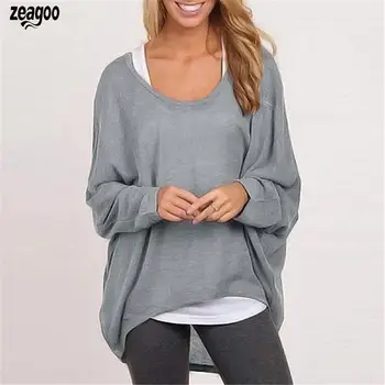 

Women Fashion Round Neck Long Sleeve Solid Winter, Autumn Relaxed Causal Casual Sweater