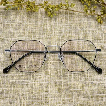 

Irregular Polygon Square Glasses Frame Men Titanium Eyeglasses Lightweight Comfortable Wear Suitable for any face Oculos De Grau
