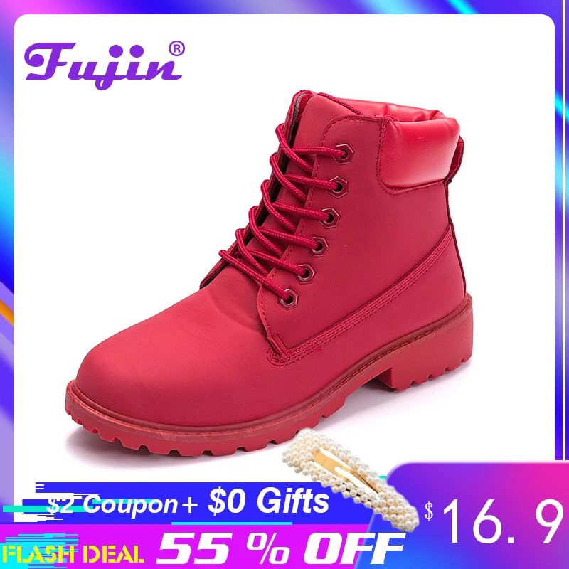 Ceny Fujin buty zimowe damskie buty 2020 ciepłe futro pluszowe trampki kobiety śnieg buty zimowe buty kobieta Botas Mujer kobiety botki