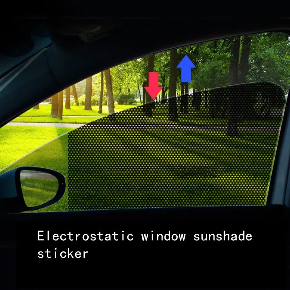 

Car Sun Shade Sun Block Film Car Sticker Car Static Sticker Window Glass Sunscreen Curtain Heat Insulation Curtain