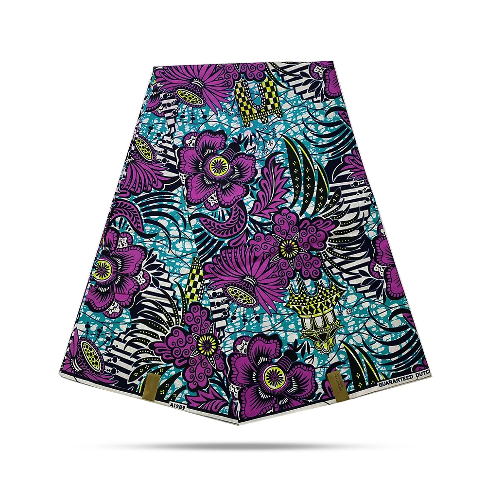 

2020 hot sale design African wax fabric for traditional culture dresses/clothes Ankara fabric 100% cotton high quality 6 yards