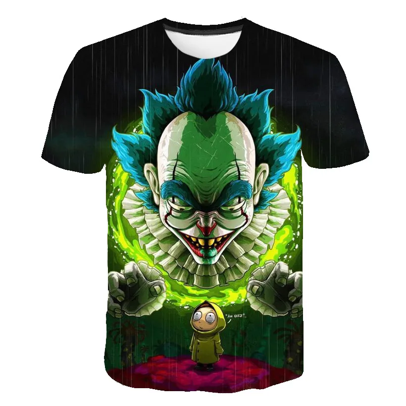 Nuevo Rick y Morty 3D impresión Camiseta cuello redondo manga corta унисекс verano мужские футболки Рик Морти camisetas хип-хоп n