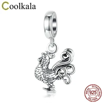 

Coolkala Pure Silver Cock Pendeloque Cut Diy Bracelet Parts Sliver Charm Popular Ornaments
