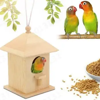 

Outdoor Wooden Bird House Garden Bird Feeder for Outdoor Hanging