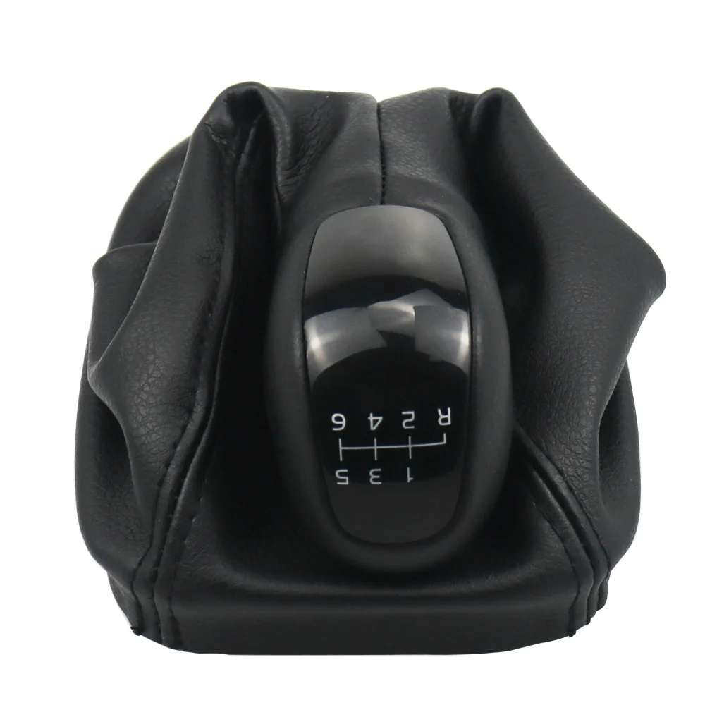 6 Speed No Logo 1 шт. 5/6 скорость рукоятка для рычага переключения передач палка воротник гетры крышка багажника для Mercedes Benz C Clase C W203 S203 стайлинга автомобилей Wholeasle - Название цвета: 6 Speed No Logo