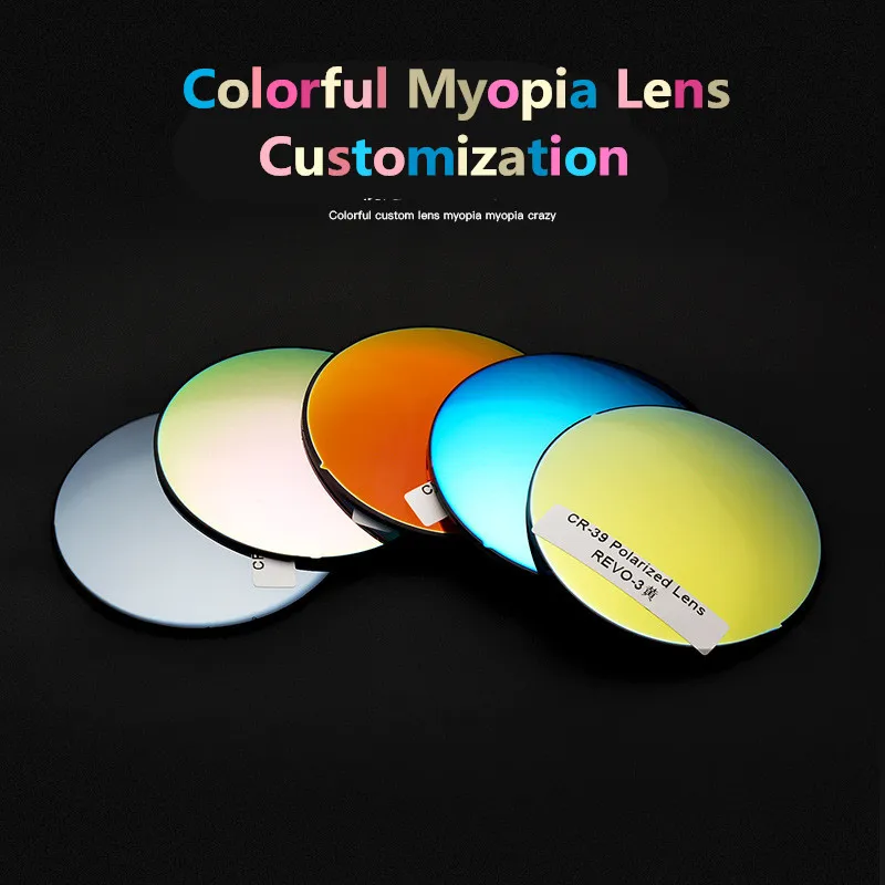 Myopia Polarized Sunglasses Lens Prescription 1.56 1.61 1.67 CR-39 Resin Aspheric Glasses Anti-Glare Lenses UV400  2pcs
