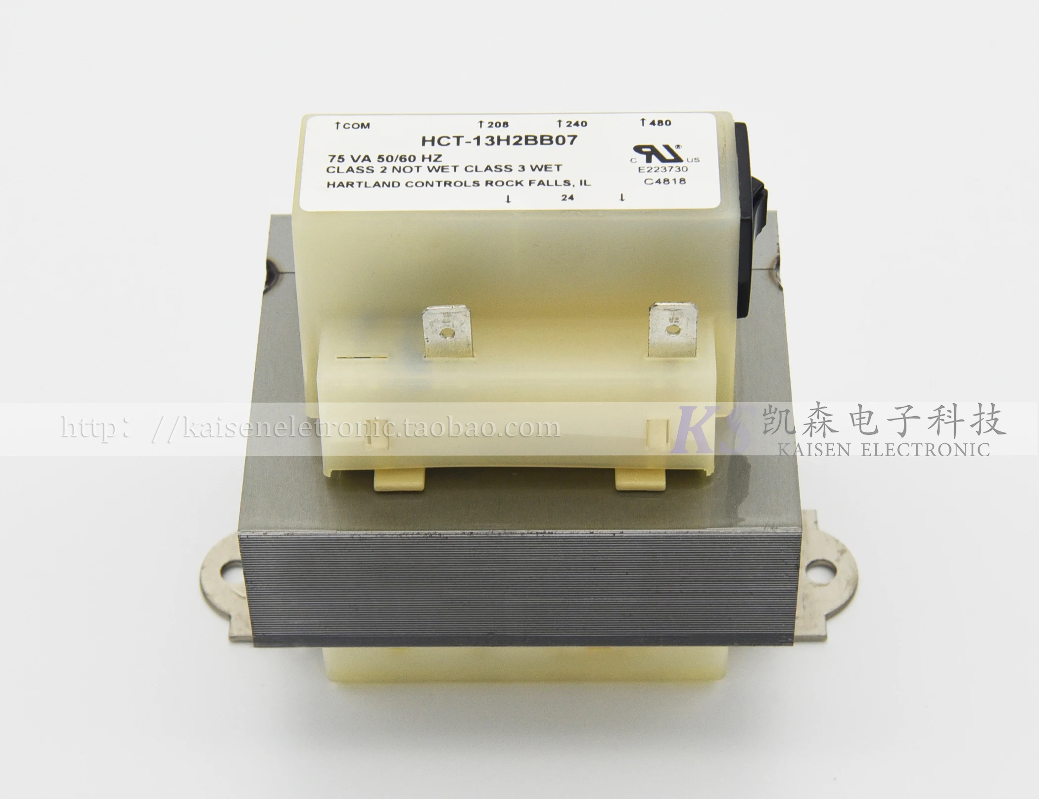 Изолирующий трансформатор 75VA 208V 240V 480 V-24 V с защитой от выключателя UL HCT-13H2BB трансформатор