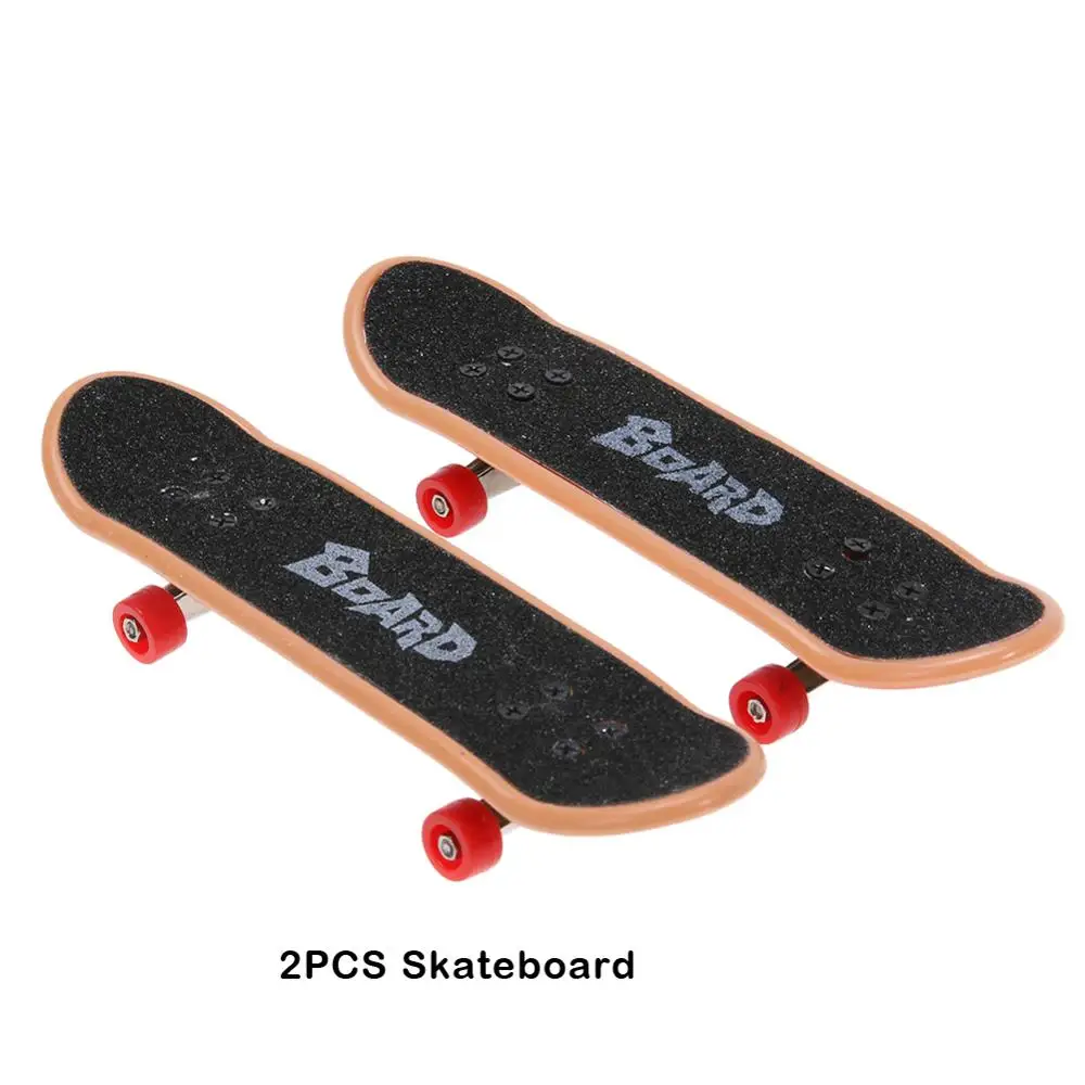 2pcs skateboard Мини-скейтборд, скейтборд, парк, фингерборд, игрушка, конечные парки, мини-скейтборд, игрушки, профессиональная гриф, игрушка - Цвет: 2pcs skateboard