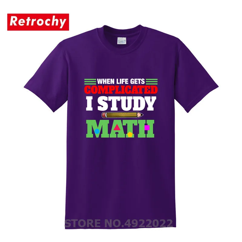 Humor Geek Mathematicians/футболка с надписью I Study Math футболка для мальчиков-подростков