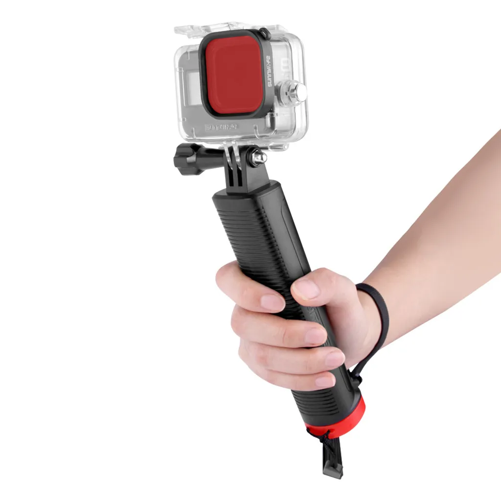 Плавающая рукоятка+ фильтр+ Водонепроницаемый защитный чехол для Go Pro 8 Водонепроницаемый чехол Портативный подводный спорт фотография