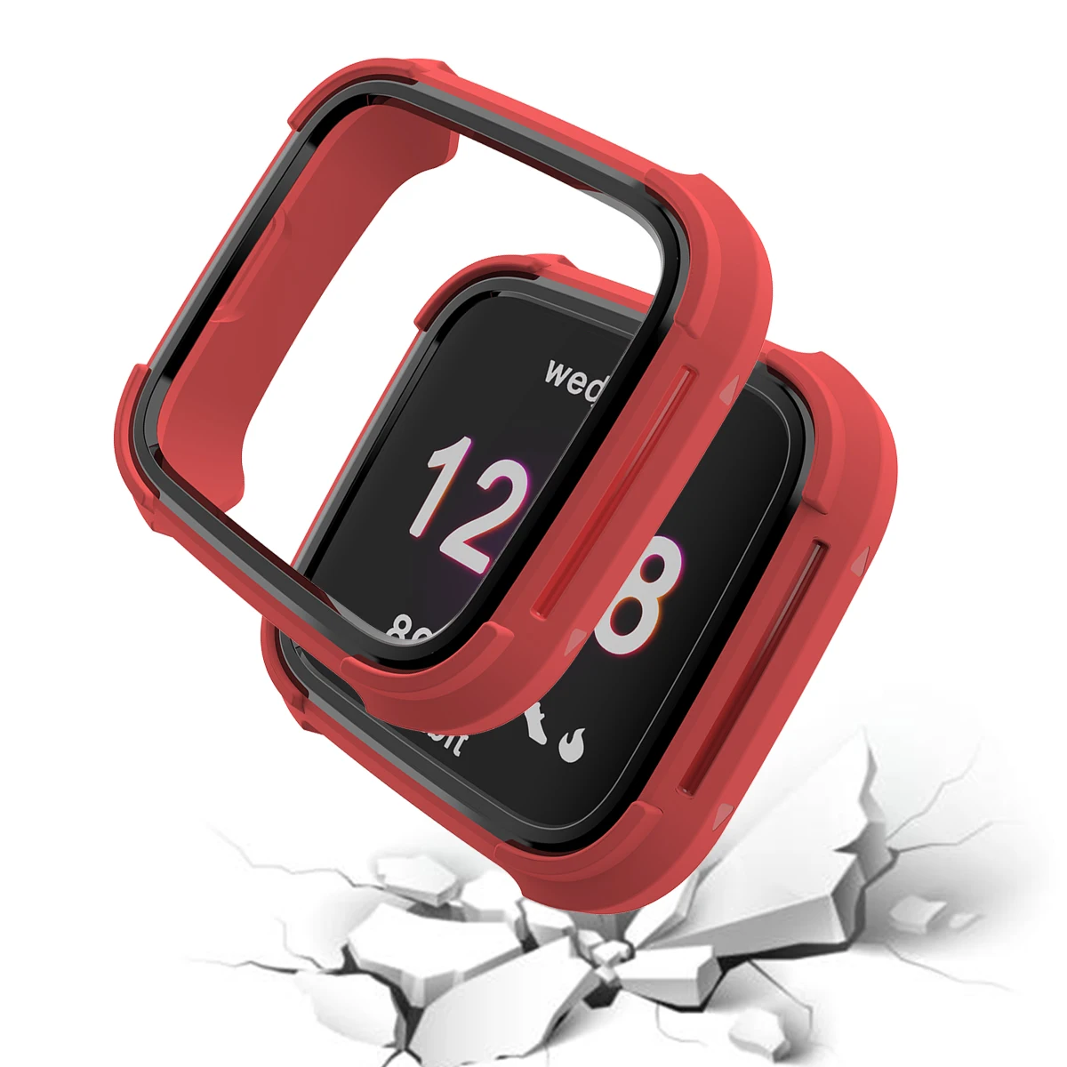Силиконовый ТПУ+ PC оболочка защитный чехол Защита экрана для Fitbit Versa/Lite чехол для смарт часов рамка Крышка Для Fitbit Versa/Lite