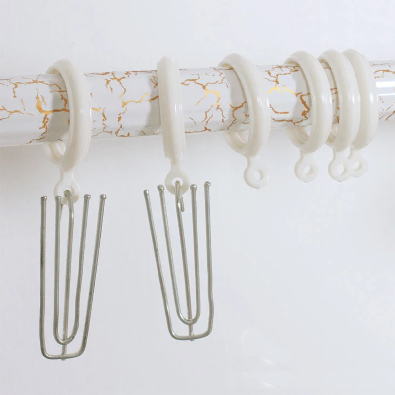 15 шт. продукт крючки для штор 4 фута синтез Металл DIY Аксессуары для штор Крючки для штор