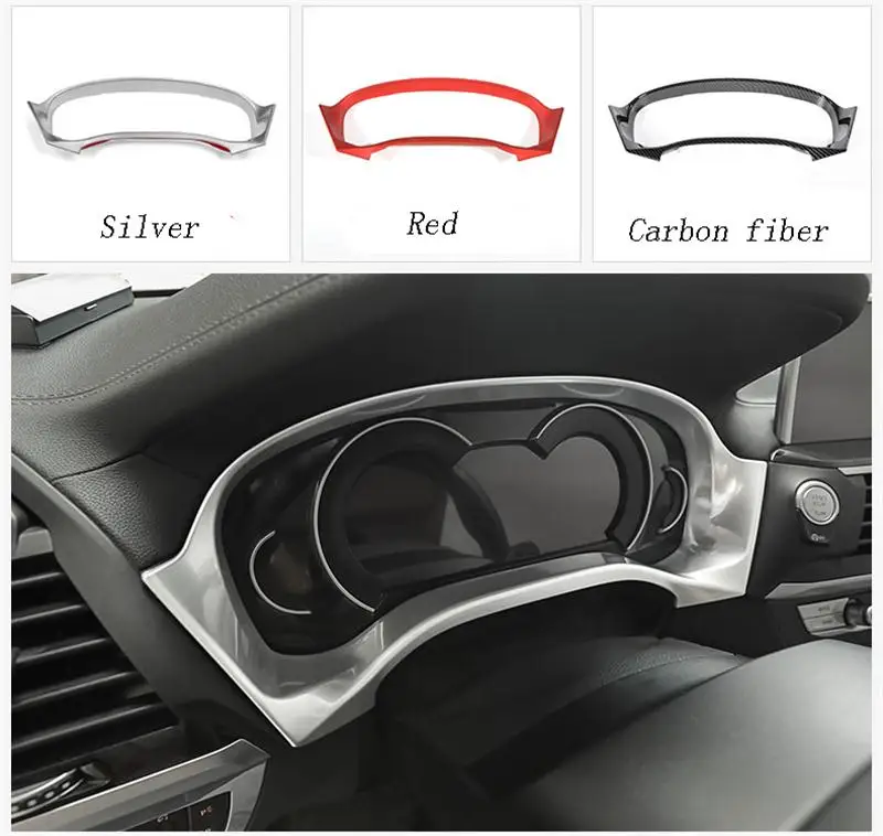 Автомобильный Стайлинг для BMW X3 X4 G01 G02 G08 подсветка приборной панели рамка-стенд покрытие стикер для отделки углеродного волокна авто аксессуары