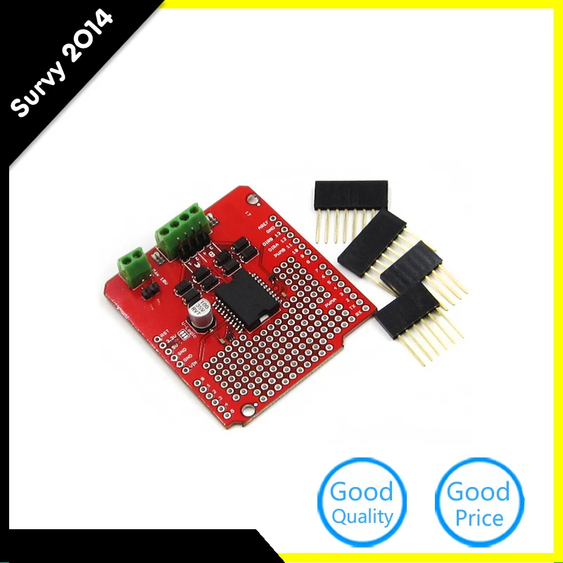 L298P AVR LPC STM32 UNO Mega 2A мотор драйвер щит для Arduino | Электронные компоненты и