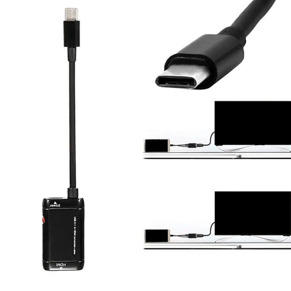 Usb type C к HDMI USB 3,1 адаптер USB-C к HDMI адаптер «Папа-мама» конвертер для Macbook2016/huawei Matebook/Smasung S8