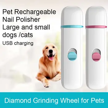 

Professional Electric Dog Cat Nail Clippers Mute Painless Pet Paw Nail Grooming Tool USB Rechargeable Dog Nail GrindersD