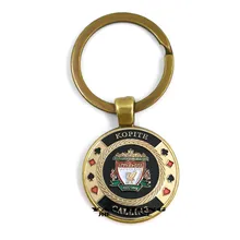 LLavero de Metal, Liverpool, Club de fútbol, moneda conmemorativa azul, el mejor regalo para amigos