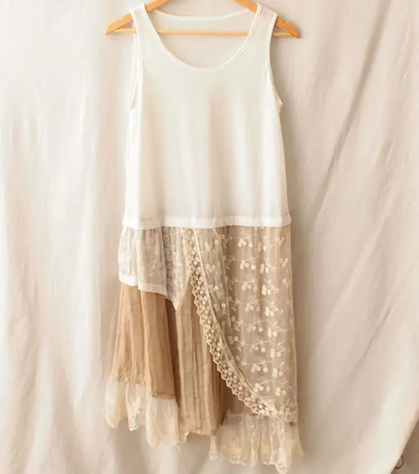 Винтажные хиппи Платья Туника Femme Mori Girl Lolita богемные крючком Boho Испания евро Kawaii