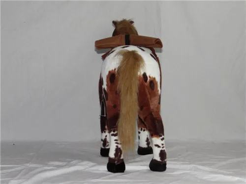 Fancytrader 82cm Giant Simulation Stuffed War Horse 32'' Big Plush Animal Horse Toy Great Kids Gift Photograph Prop 3 Colors (11)