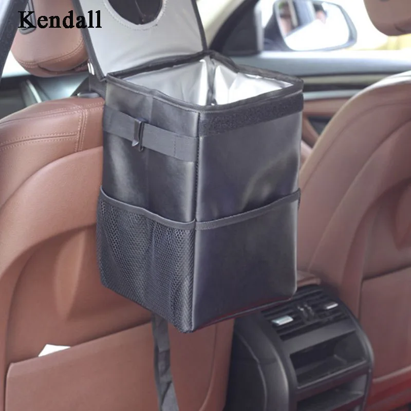 

Creative Folding Storage Box For Cars Waterproof Back Storage Car Trash Can