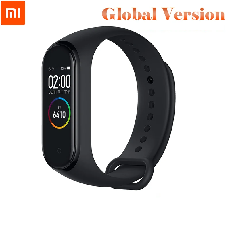 Xiaomi mi-браслет 4 Smart mi Band 4 Цвета экран Браслет фитнес-трекер для измерения сердечного ритма Bluetooth 5,0 водонепроницаемый браслет 4