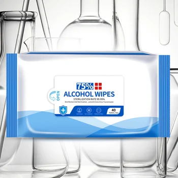 

40 Pcs Portable Wet Wipes Hand Cleaning for Home Travel Office School Outdoor WXV Sale