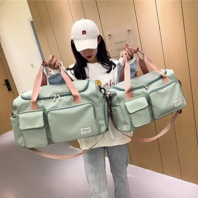 

Large-4capacity short-distance portable luggage bag for business trips, sports gym bag, dry and wet separation