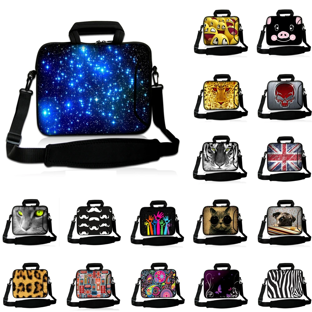 Laptop Bag Capa Para Notebook 10 12 13 14 15 17 15.6 13.3 Laptop Shoulder Strap Briefcase Computer Accessories Neoprene Pouch