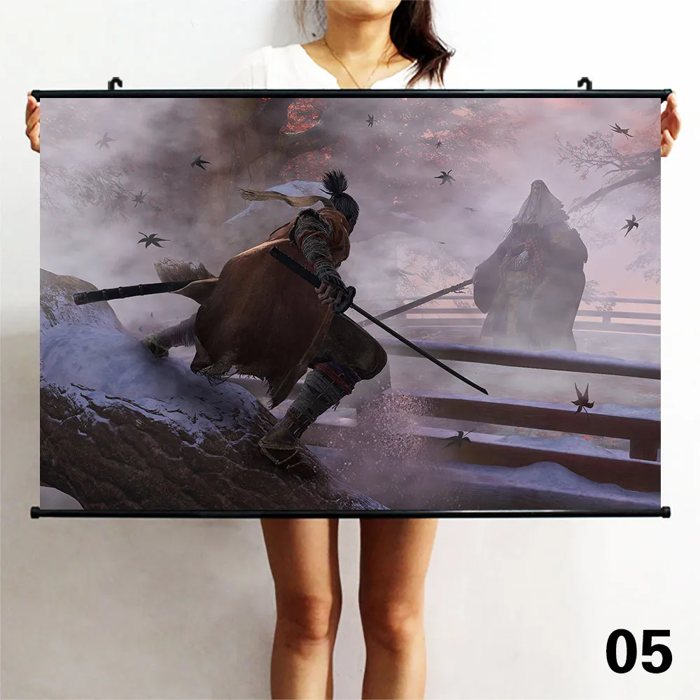 Style 5 SEKIRO Hidetaka Miyazaki винтажная Классическая игра крафт-бумага плакат живопись наклейки на стену подвесные картины настенные холст - Цвет: Style 5